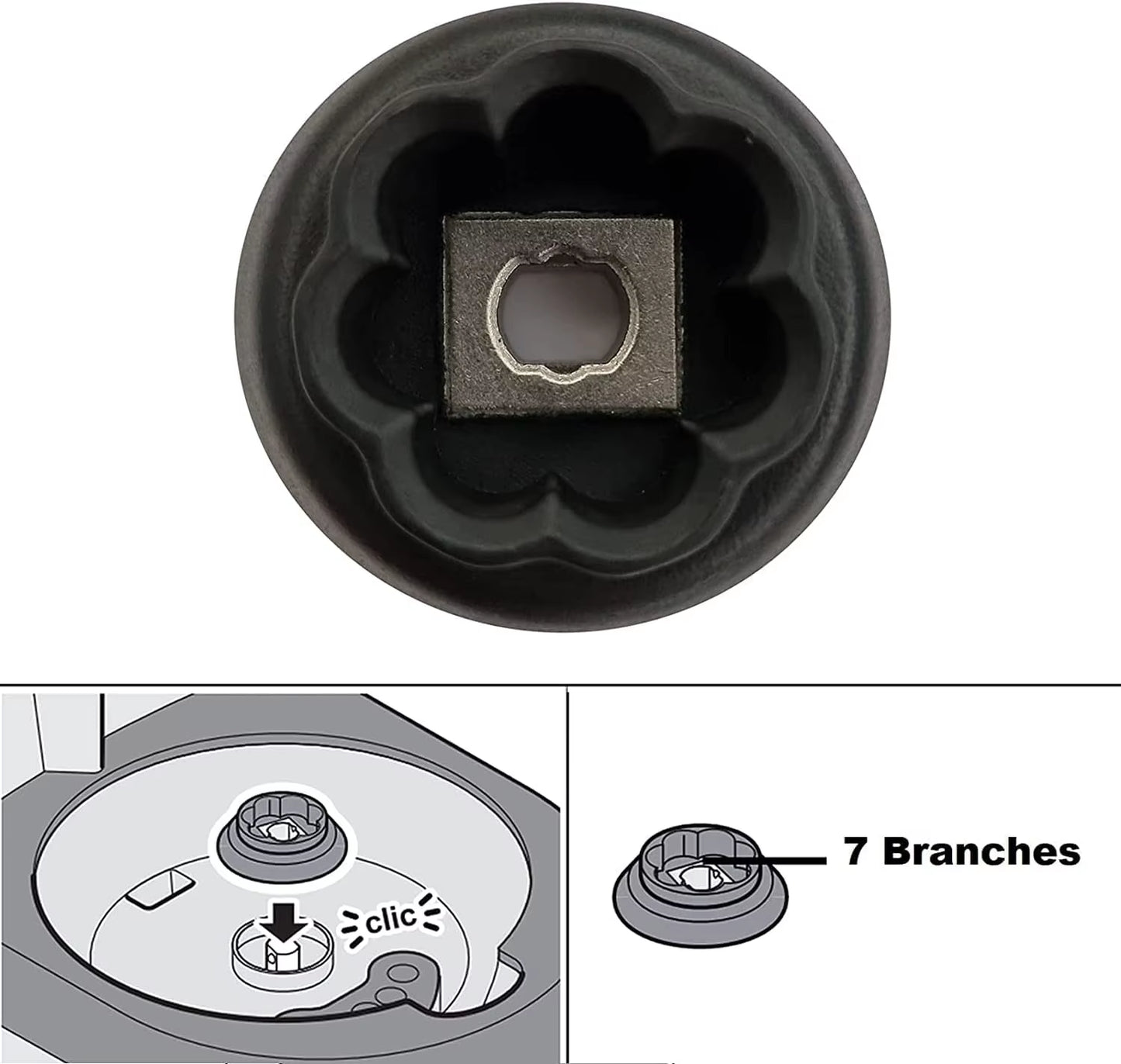 Blender Blade Drive Wheel 7 Gear for Monsieur Cuisine plus SKMK 1200 C2 / C3 / D4 / E5 Guide Coupling 7T Wall Breaker Blade Head