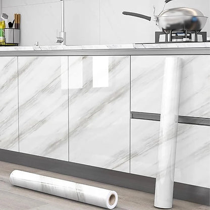 Papier Peint Adhésif Effet Marbre – Revêtement Imperméable pour Meubles et Cuisine
