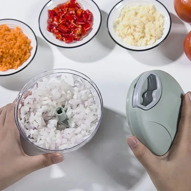 500ML Manual Meat Mincer Garlic Chopper Rotate Garlic Press Crusher Vegetable Onion Cutter Kitchen Cooking  Food Chopper