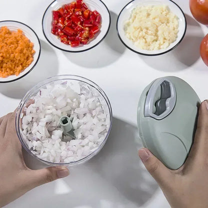 500ML Manual Meat Mincer Garlic Chopper Rotate Garlic Press Crusher Vegetable Onion Cutter Kitchen Cooking  Food Chopper
