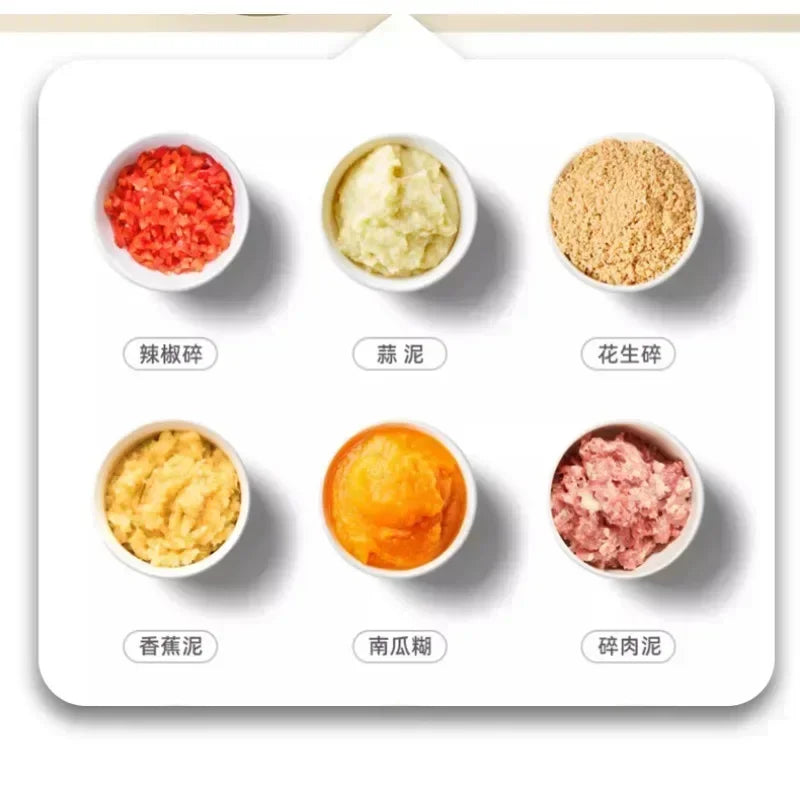 500ML Manual Meat Mincer Garlic Chopper Rotate Garlic Press Crusher Vegetable Onion Cutter Kitchen Cooking  Food Chopper