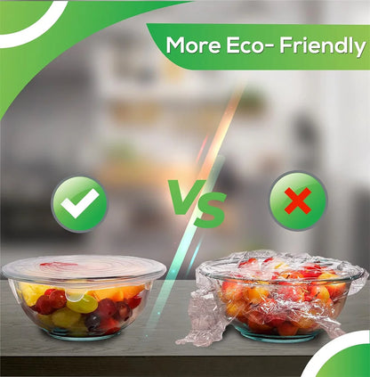 Dites adieu au film plastique jetable avec ces couvercles magiques réutilisables ! 🍏🥗