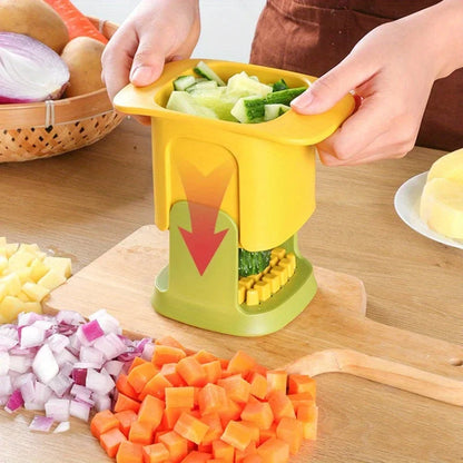 Remplace le long titre AliExpress par celui-ci :
Coupe-Légumes à Pression Manuelle – Hachoir à Dés Rapide