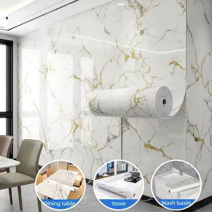 Panneaux Muraux Adhésifs 3D Effet Marbre – Revêtement Mural en Mousse Imperméable