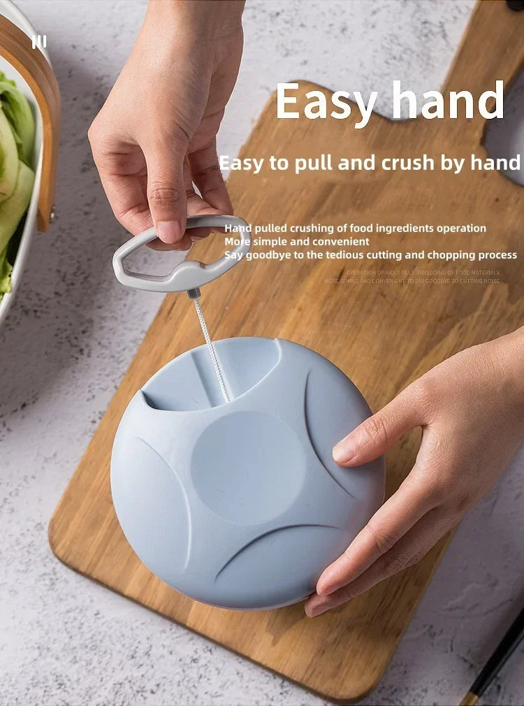 500ML Manual Meat Mincer Garlic Chopper Rotate Garlic Press Crusher Vegetable Onion Cutter Kitchen Cooking  Food Chopper