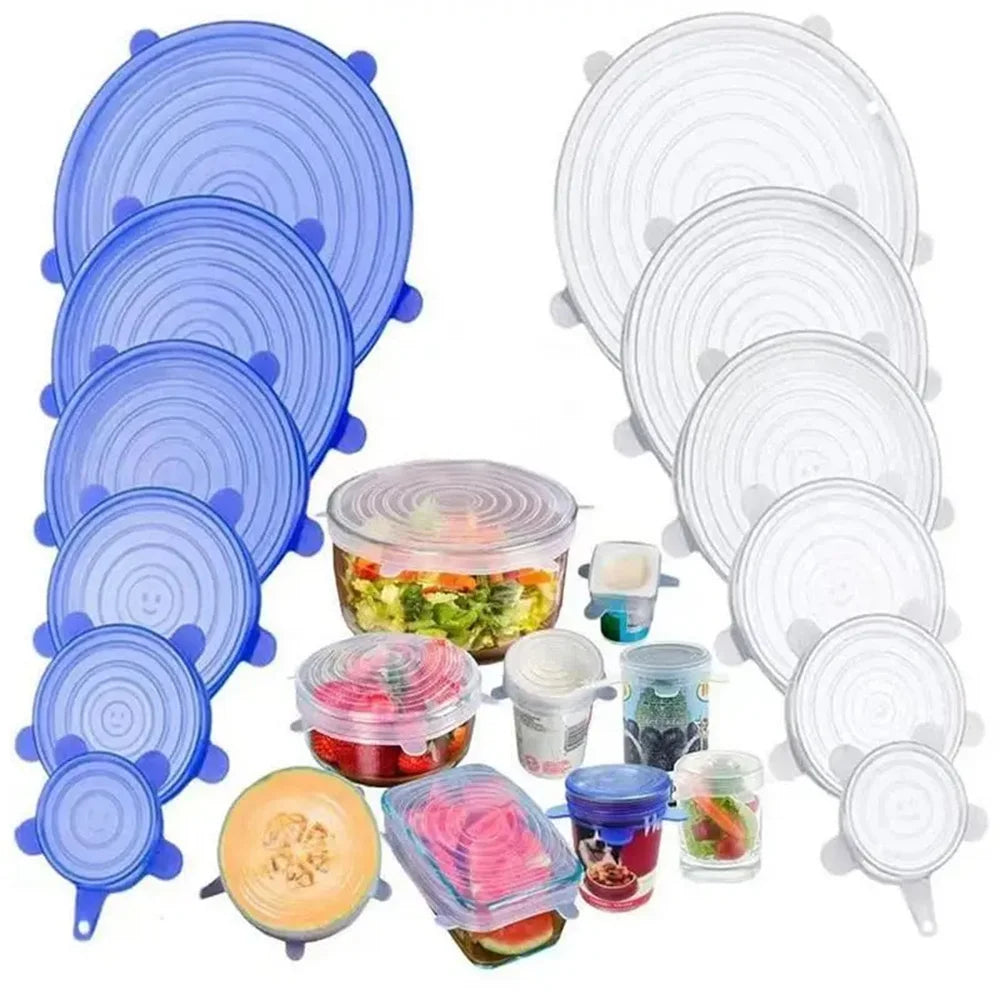 Dites adieu au film plastique jetable avec ces couvercles magiques réutilisables ! 🍏🥗