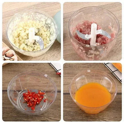 500ML Manual Meat Mincer Garlic Chopper Rotate Garlic Press Crusher Vegetable Onion Cutter Kitchen Cooking  Food Chopper