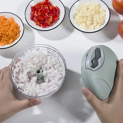 500ML Manual Meat Mincer Garlic Chopper Rotate Garlic Press Crusher Vegetable Onion Cutter Kitchen Cooking  Food Chopper