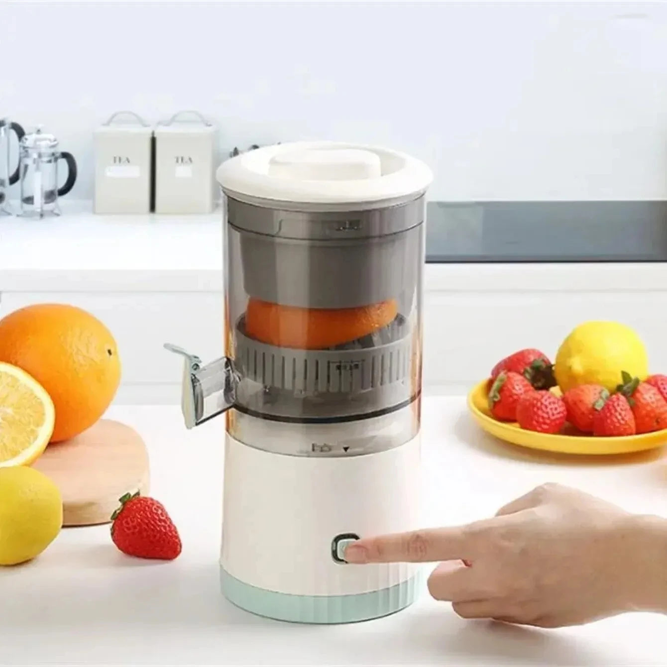Remplace le long titre AliExpress par celui-ci :
Presse-Agrumes Électrique Automatique – Extracteur de Jus Sans Fil USB