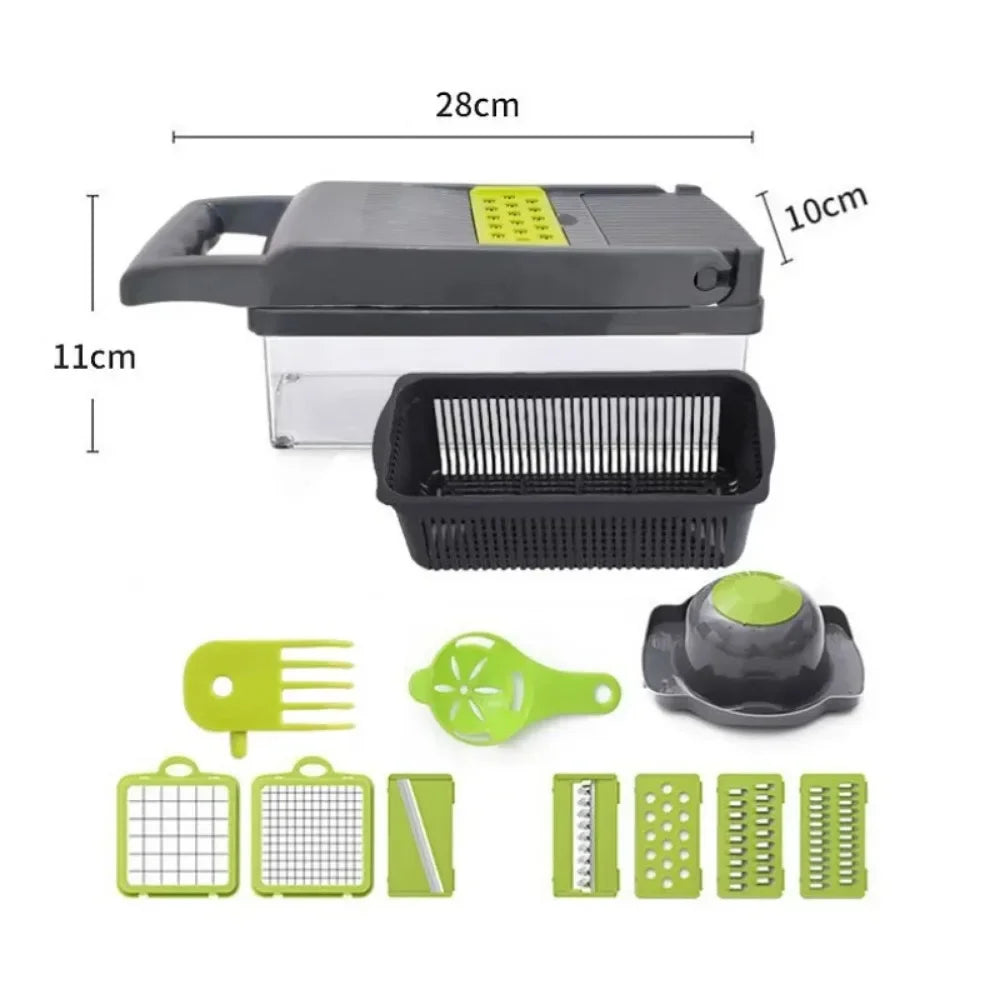 Remplace le long titre AliExpress par celui-ci :
Coupe-Légumes Multifonction Tout-en-Un – Mandoline & Hachoir Premium