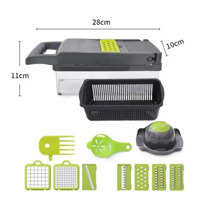 Remplace le long titre AliExpress par celui-ci :
Coupe-Légumes Multifonction Tout-en-Un – Mandoline & Hachoir Premium