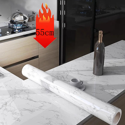 Papier Peint Adhésif Effet Marbre – Revêtement Imperméable pour Meubles et Cuisine