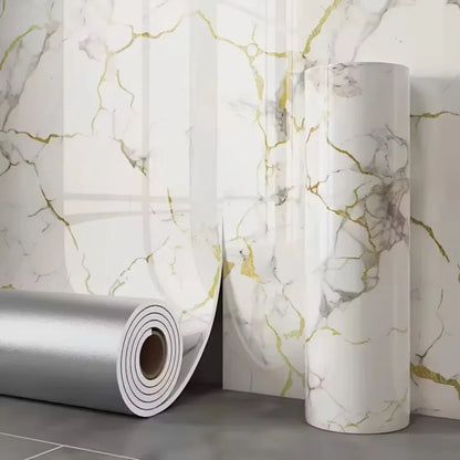 Panneaux Muraux Adhésifs 3D Effet Marbre – Revêtement Mural en Mousse Imperméable