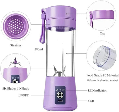 Mini Blendeur Portable Électrique – Presse-Agrumes USB 🍓