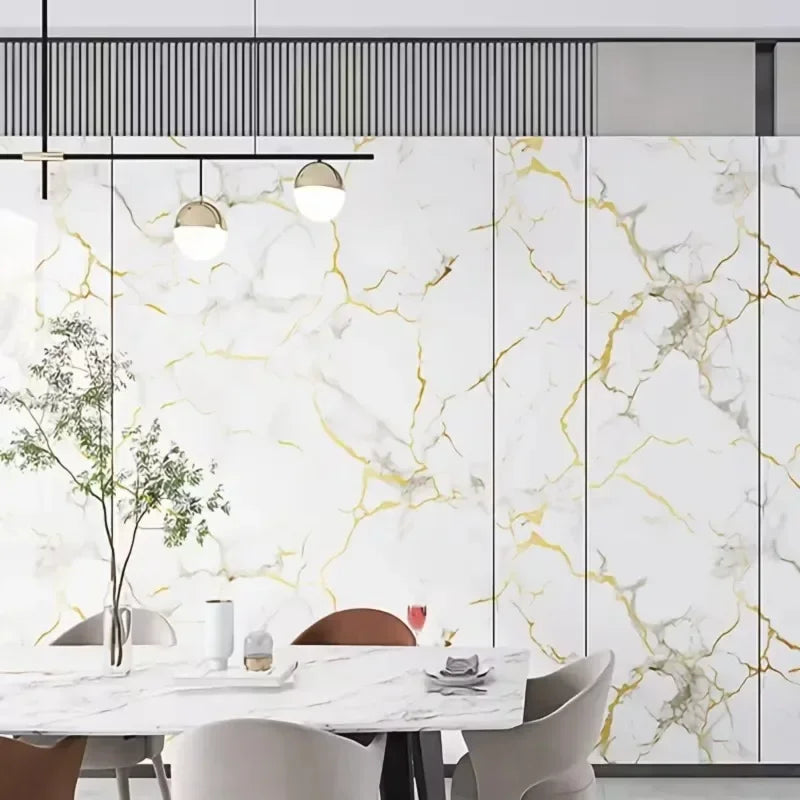 Panneaux Muraux Adhésifs 3D Effet Marbre – Revêtement Mural en Mousse Imperméable