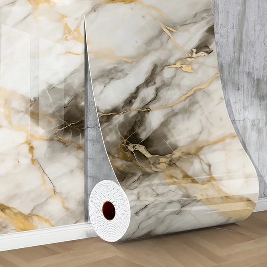 Panneaux Muraux Adhésifs 3D Effet Marbre – Revêtement Mural en Mousse Imperméable
