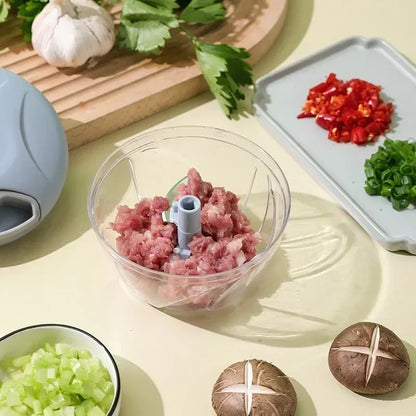 500ML Manual Meat Mincer Garlic Chopper Rotate Garlic Press Crusher Vegetable Onion Cutter Kitchen Cooking  Food Chopper