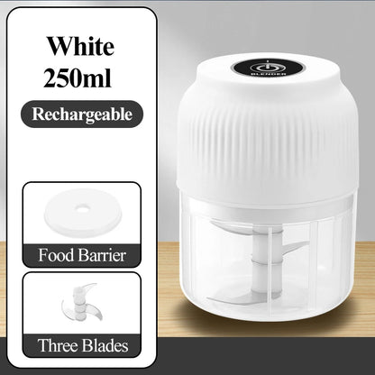 Remplace le titre d'origine par celui-ci :
Mini Hachoir Électrique Sans Fil 250ml – Presse-Ail & Broyeur USB