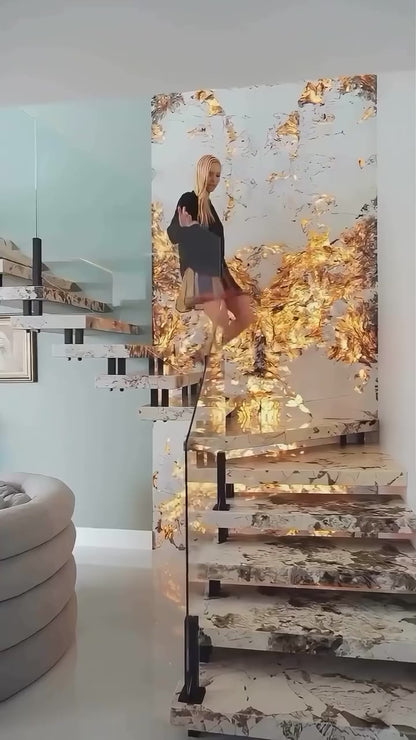 Panneaux Muraux Minéraux Effet Marbre – Revêtement Mural Haute Brillance💎
