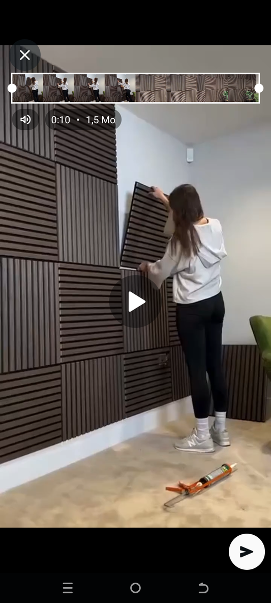 Panneaux Muraux en Tasseaux de Bois Premium – Isolation Acoustique & Déco🪵