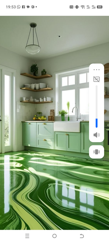 Revêtement de Sol en Résine Époxy – Effet Marbre et Designs Personnalisés